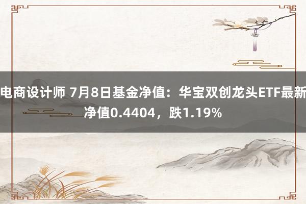 电商设计师 7月8日基金净值：华宝双创龙头ETF最新净值0.4404，跌1.19%